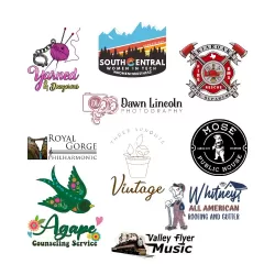 A variety of logos that DARE Print & Sign Co have designed for their clients
