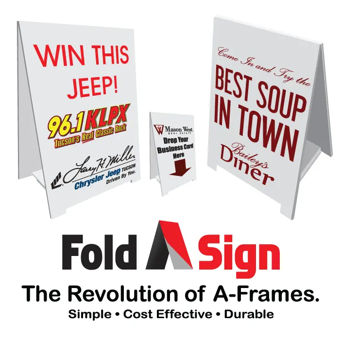 Fold-A-Signs for Easy Open House Signage