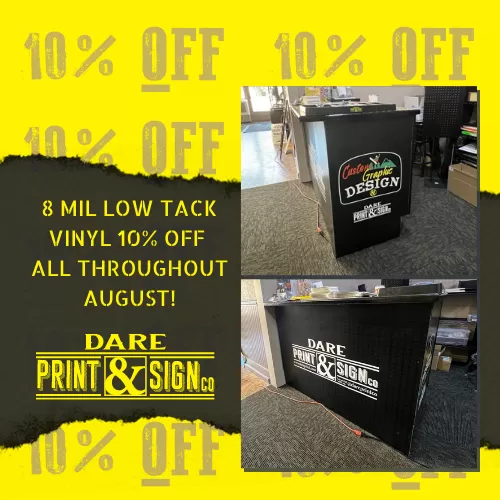 10% off 8mil low tack wall graphics