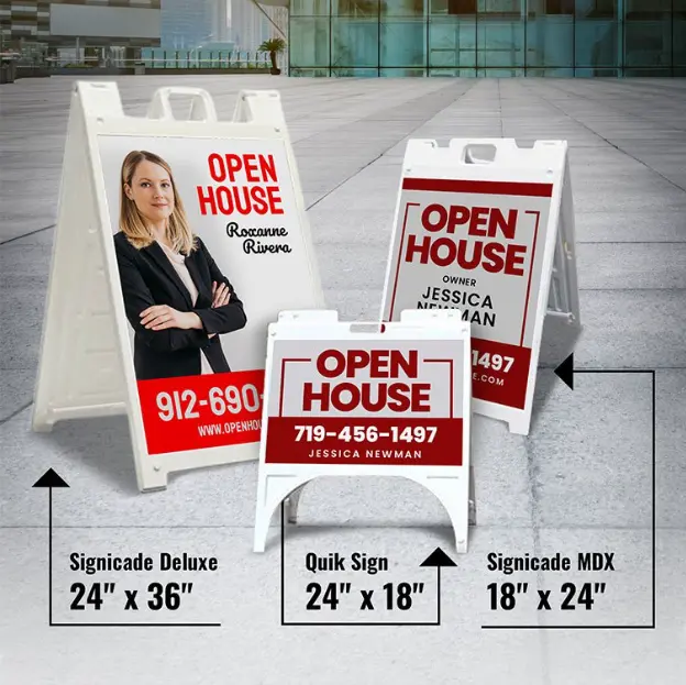 Sidewalk Signs for Real Estate Open House